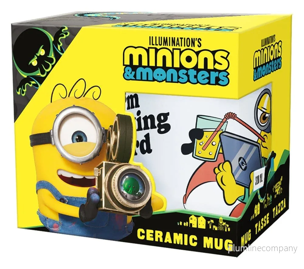 Minions-mugg med motiv ”Arbetar” 320 ml