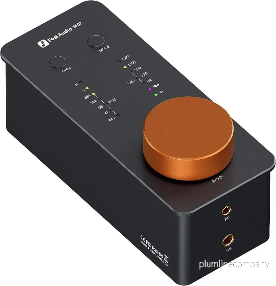 Fosi Audio SK02 DAC Amp Hörlursförstärkare Desktop Fosi Audio SK02 DAC Amp Hörlursförstärkare Desktop