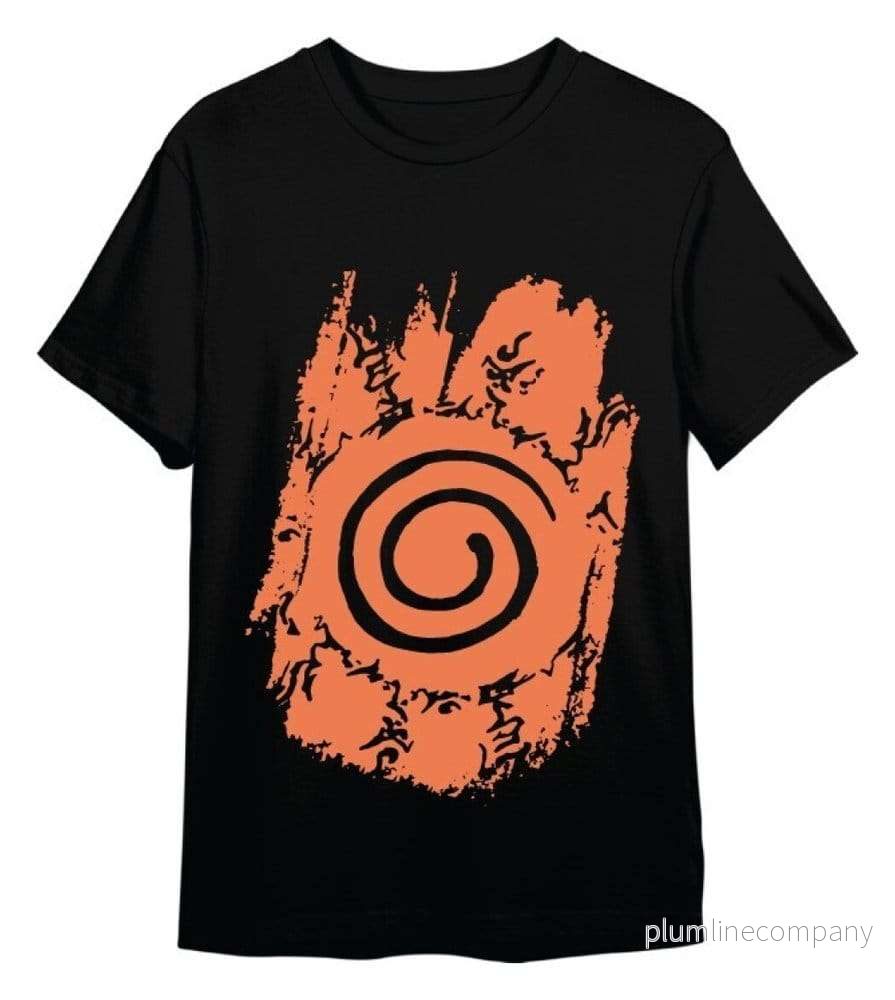 Naruto Shippuden T-shirt Retro Logo Svart Naruto Shippuden T-shirt Retro Logo Svart