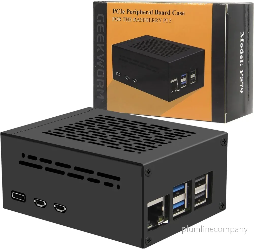 NÖRDIC Raspberry Pi 5-chassi med stöd för PCIe M.2 NVMe SSD NÖRDIC Raspberry Pi 5-chassi med stöd för PCIe M.2 NVMe SSD