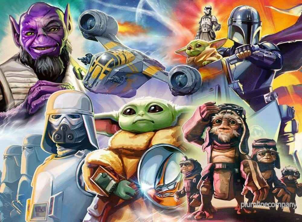 The Mandalorian och Grogu Pussel (500 Bitar) - Bild 3
