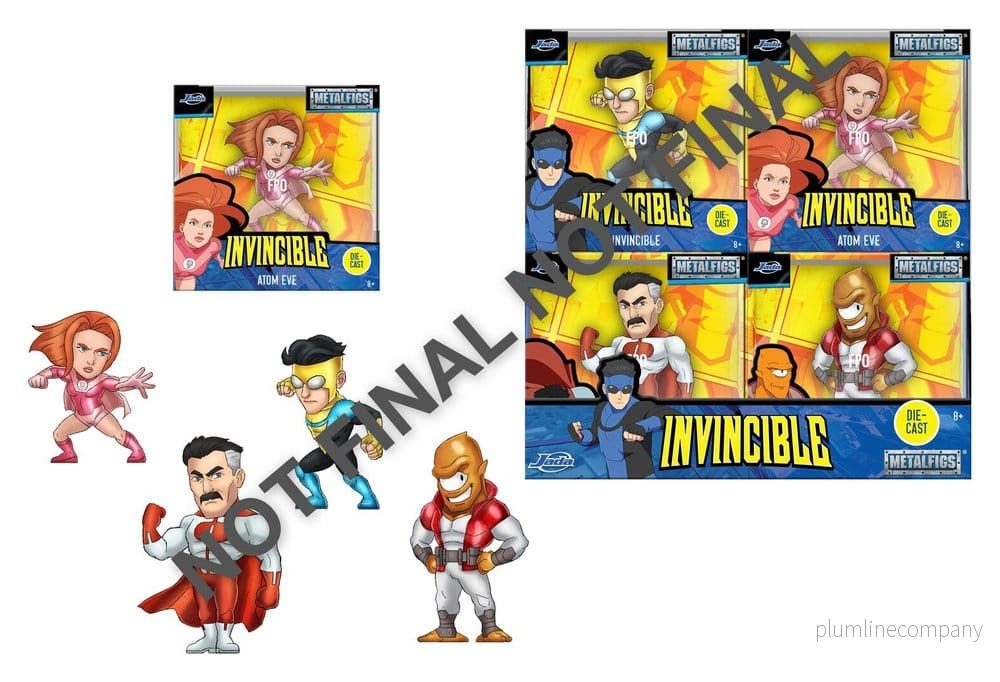 Invincible Minifigurer Våg 1 6 cm Display (12) Invincible Minifigurer Våg 1 6 cm Display (12)