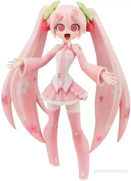Vocaloid PVC Staty Sakura Miku CartoonY 16 cm