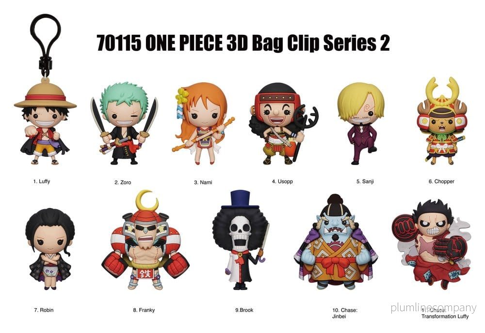 One Piece 3D PVC-påsklämmor Serie 2 Display (24 stycken) - Bild 2