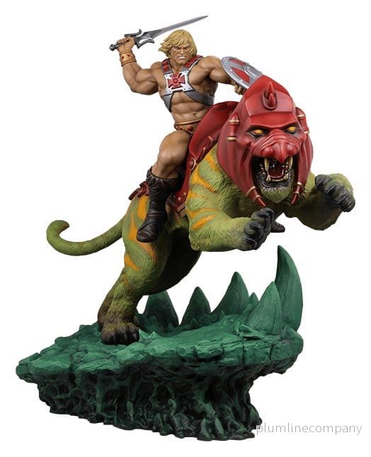Masters of the Universe 1/4 Figur He-Man & Battle Cat 76 cm Masters of the Universe 1/4 Figur He-Man & Battle Cat 76 cm