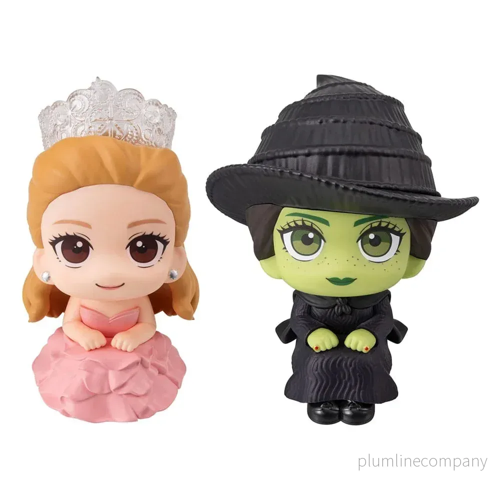 Wicked Look Up PVC Figurer Elphaba & Glinda (med present) 11 cm Wicked Look Up PVC Figurer Elphaba & Glinda (med present) 11 cm