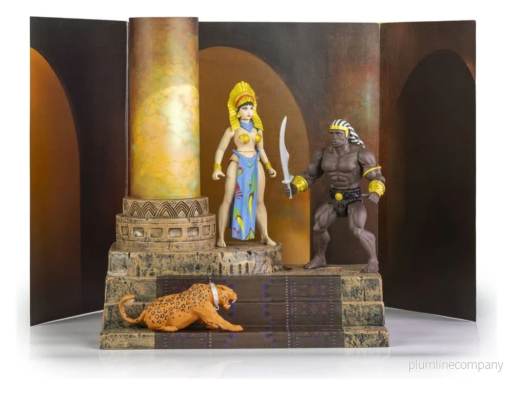 Den Vilda Världen av Frazetta Actionfigurset Egyptiska Drottningen & Vakten (Museiutgåva) 14 cm - Bild 2