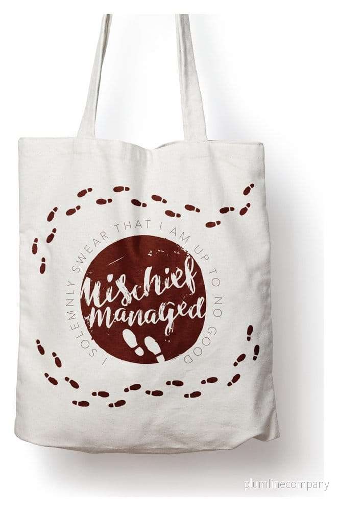 Harry Potter Tote Bag Marauder’s Map i bomull Harry Potter Tote Bag Marauder’s Map i bomull