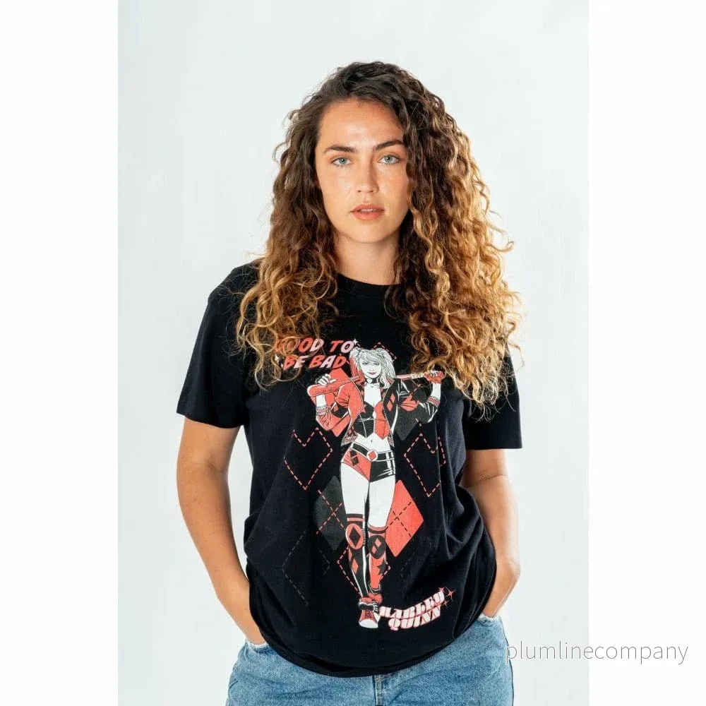 DC Comics T-shirt Harley Quinn Måste Vara Ond