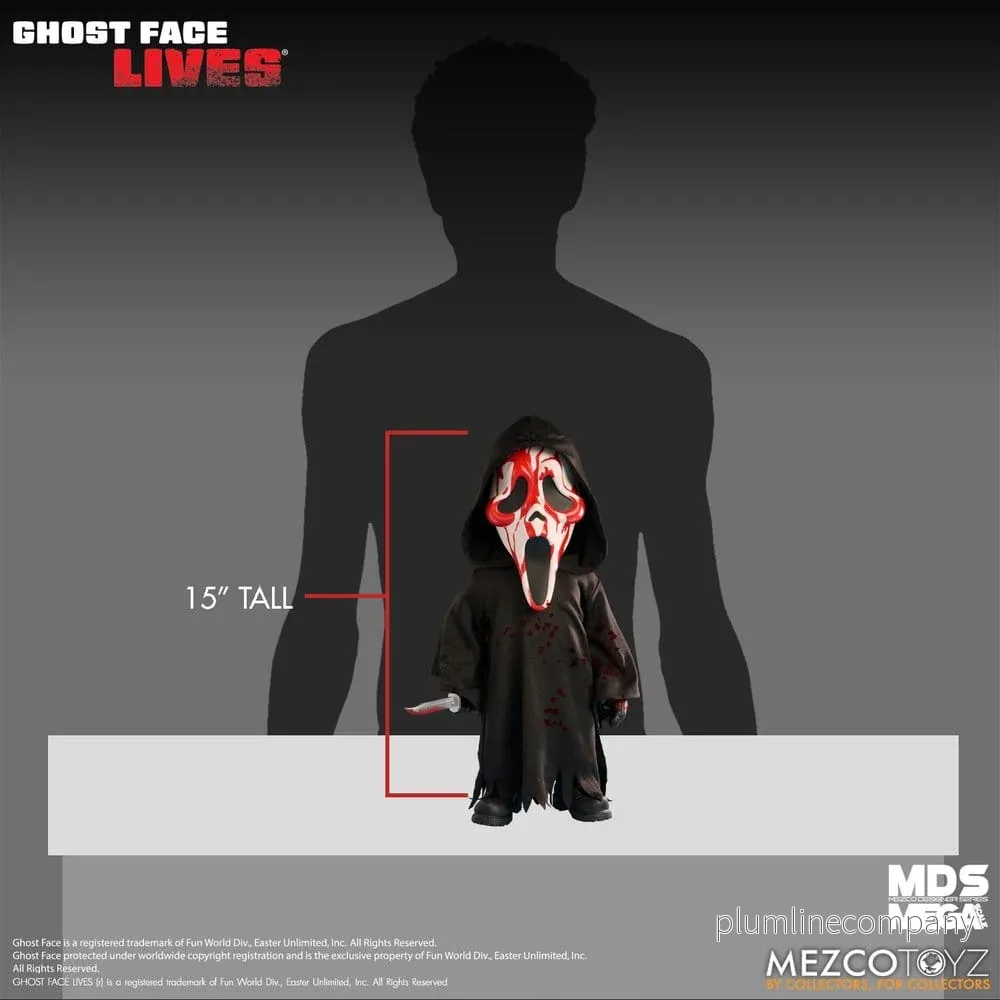 Scream MDS Roto gosedjur Docka Bloody Ghost Face 38 cm - Bild 3