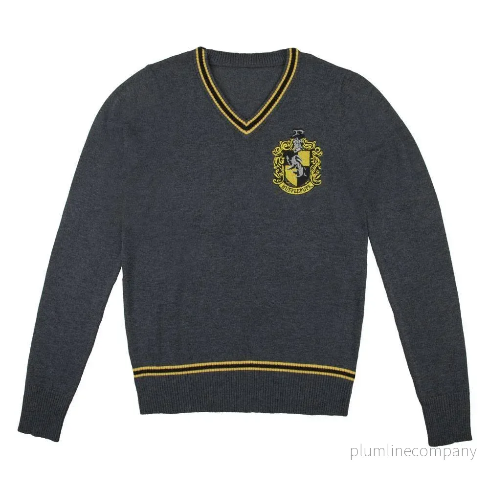 Harry Potter Stickad Tröja Hufflepuff Stl L