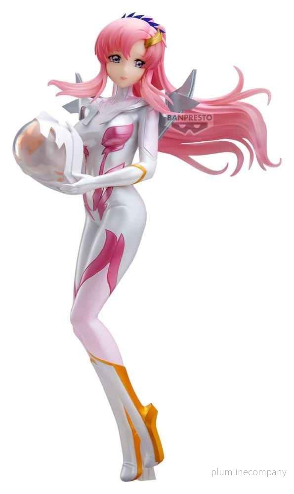 Mobile Suit Gundam Seed Freedom Glitter & Glamours PVC-figur Lacus Clyne (Pilotdräkt Pärlfärgad Version) 22 cm Mobile Suit Gundam Seed Freedom Glitter & Glamours PVC-figur Lacus Clyne (Pilotdräkt Pärlfärgad Version) 22 cm