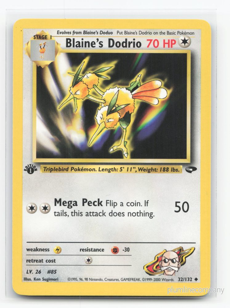Blaine’s Dodrio First Edition 32/132 – Gym Challenge Blaine’s Dodrio First Edition 32/132 – Gym Challenge