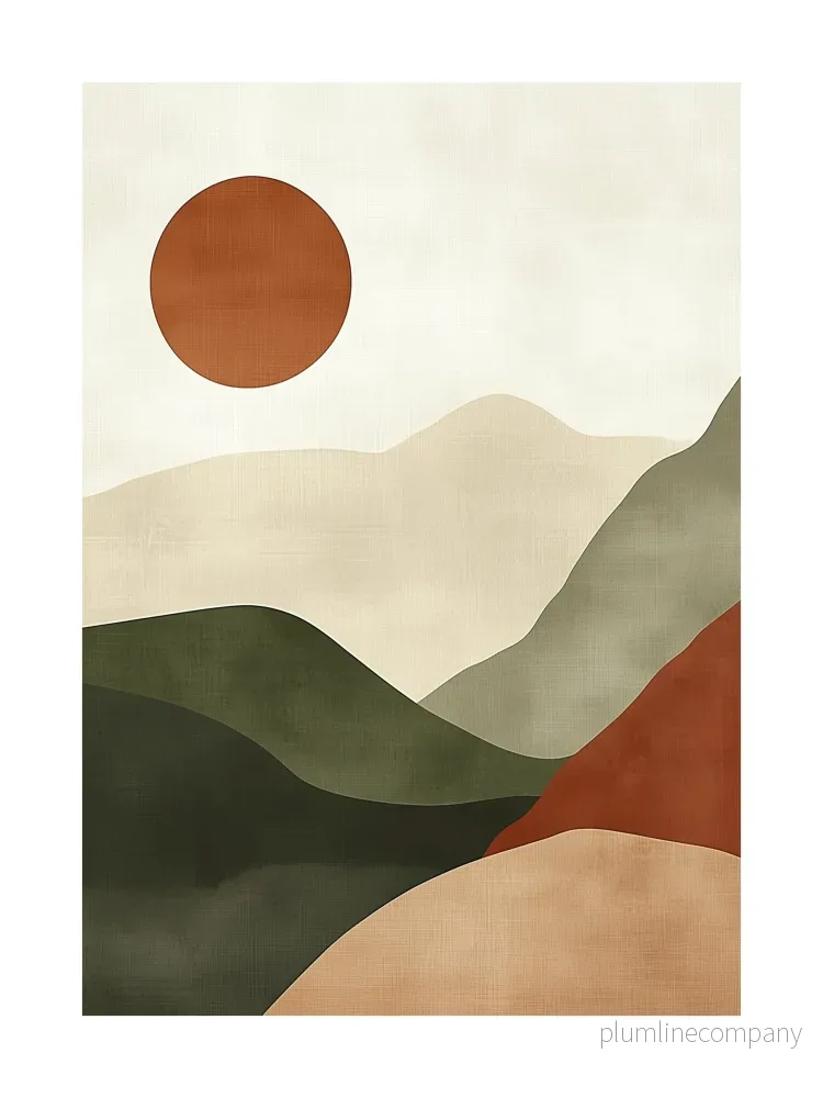 Serene Peaks Poster