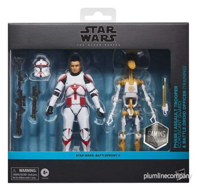 Star Wars: Battlefront II Black Series Action Figure 2-Pack Phase I Assault Trooper & Battle Droid Officer 15 cm - Bild 3