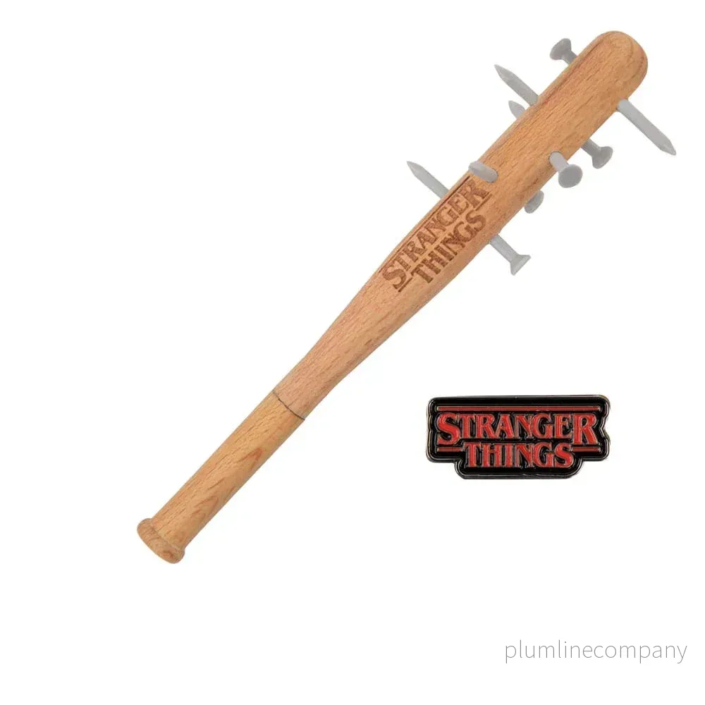 Stranger Things Spiked Bat Pen & Stranger Things Pin - Samlarobjekt - Bild 2