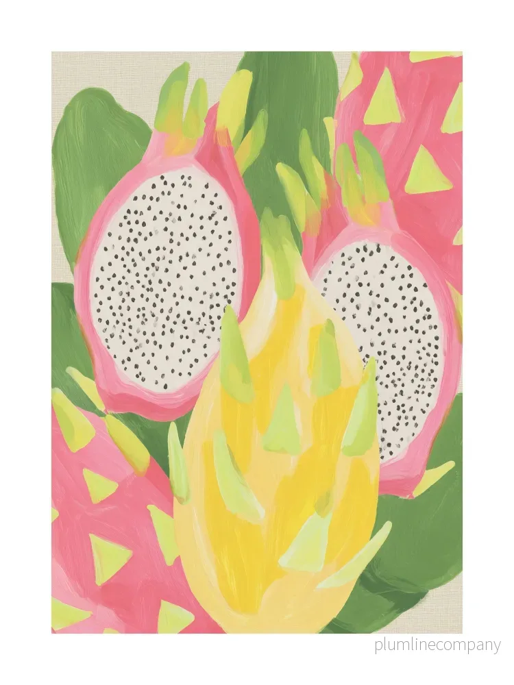 Tropical Fruit Closeup Poster Tropical Fruit Closeup Poster