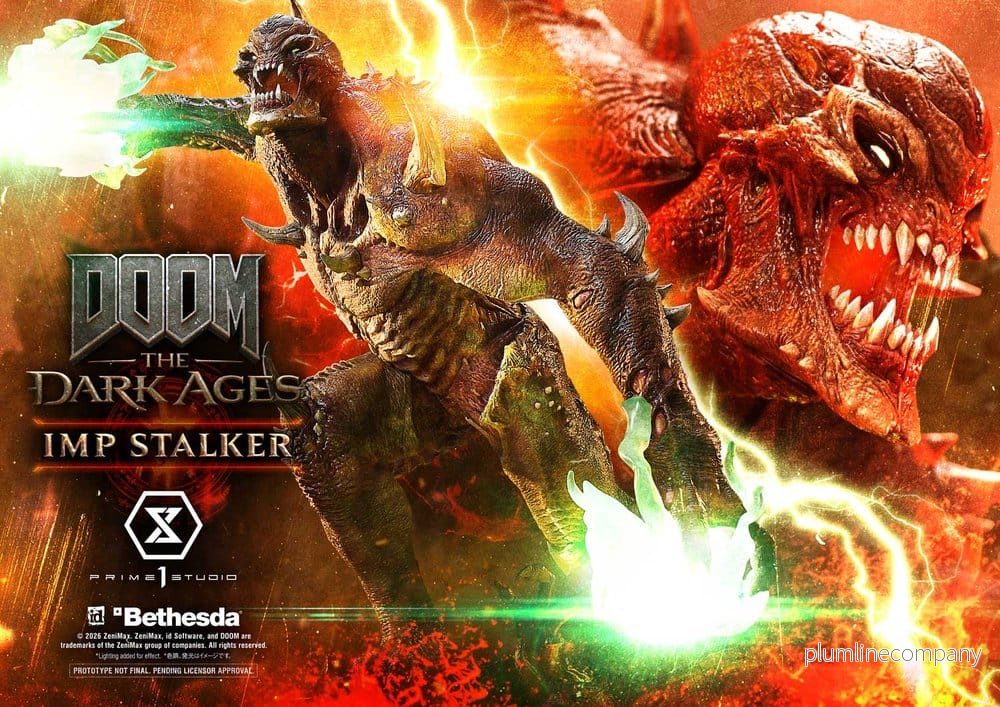 DOOM: The Dark Ages Ultimate Premium Masterline Series Staty 1/4 Imp Stalker Bonus Version 77 cm - Bild 2