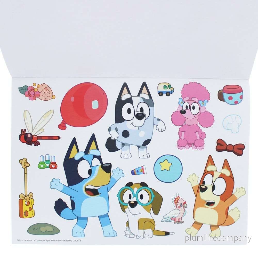 Bluey Målarbok A4 & klistermärkeset - Bild 3