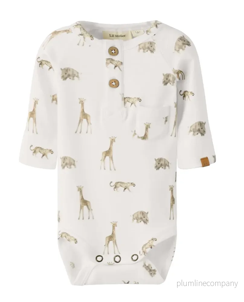 LÅNGÄRMAD BODY - NBMGAYO ELM LS SLIM BODY LIL NOOS