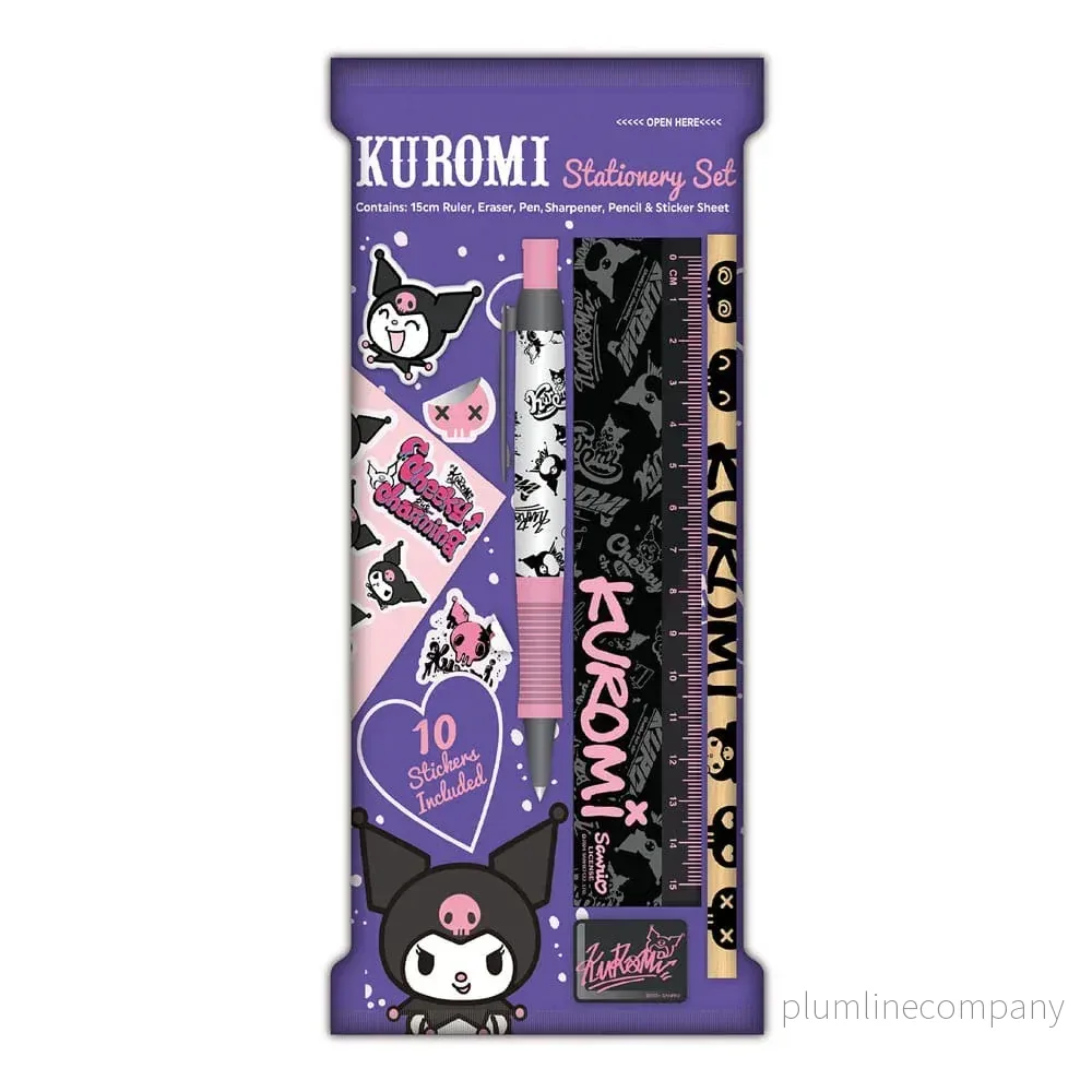 Sanrio Kuromi Stationery Set 6-Pack - Bild 2