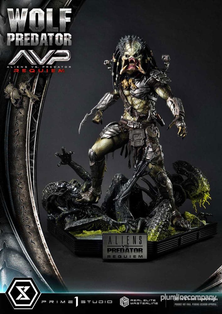 Alien vs. Predator Real Elite Masterline Series Staty 1/3 Requiem Wolf Predator 95 cm Alien vs. Predator Real Elite Masterline Series Staty 1/3 Requiem Wolf Predator 95 cm
