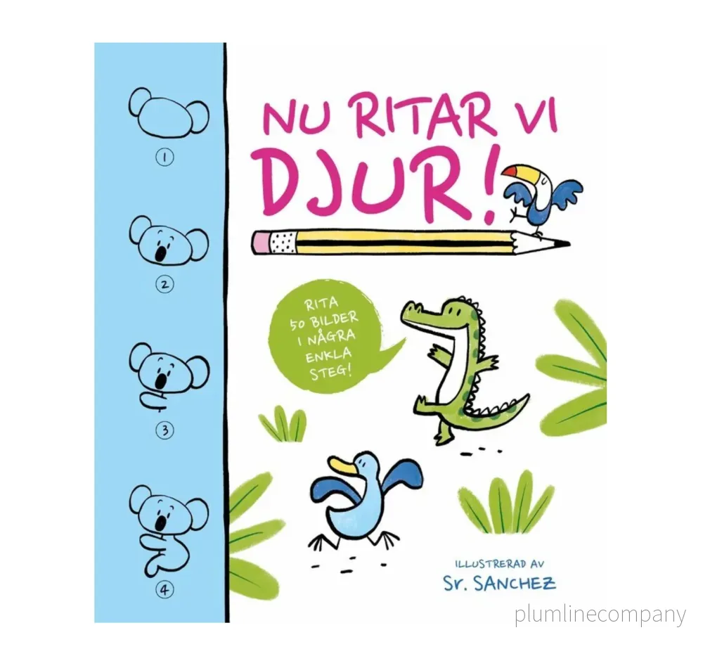 Målarbok – Nu ritar vi djur!