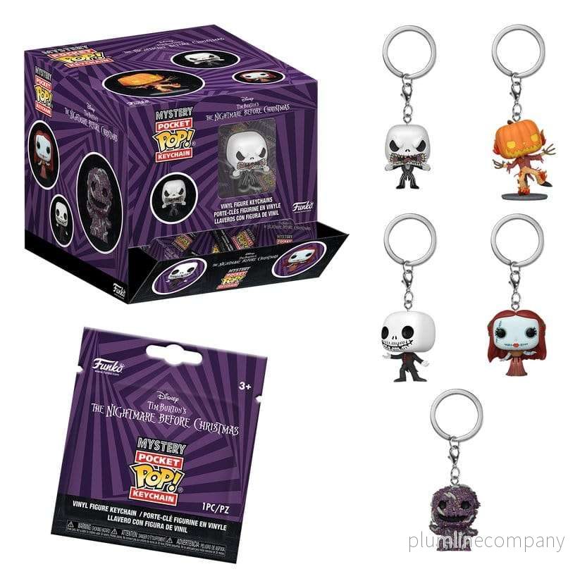 Nightmare Before Christmas POP! Vinyl-nyckelringar 4 cm Display (12)