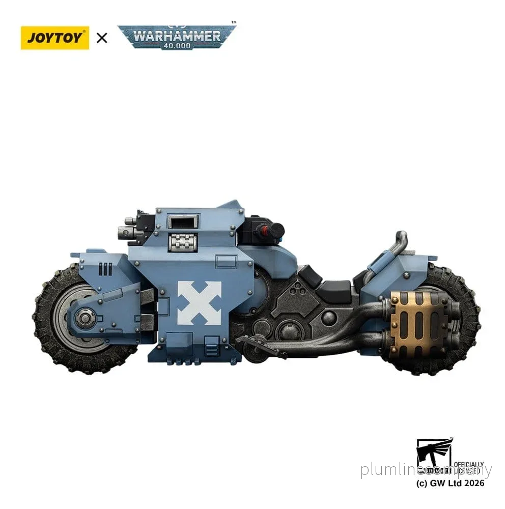 Warhammer 40,000 Raider-mönster Combat Bike Space Wolves med tvillingkopplade boltgevär 22 cm Warhammer 40,000 Raider-mönster Combat Bike Space Wolves med tvillingkopplade boltgevär 22 cm