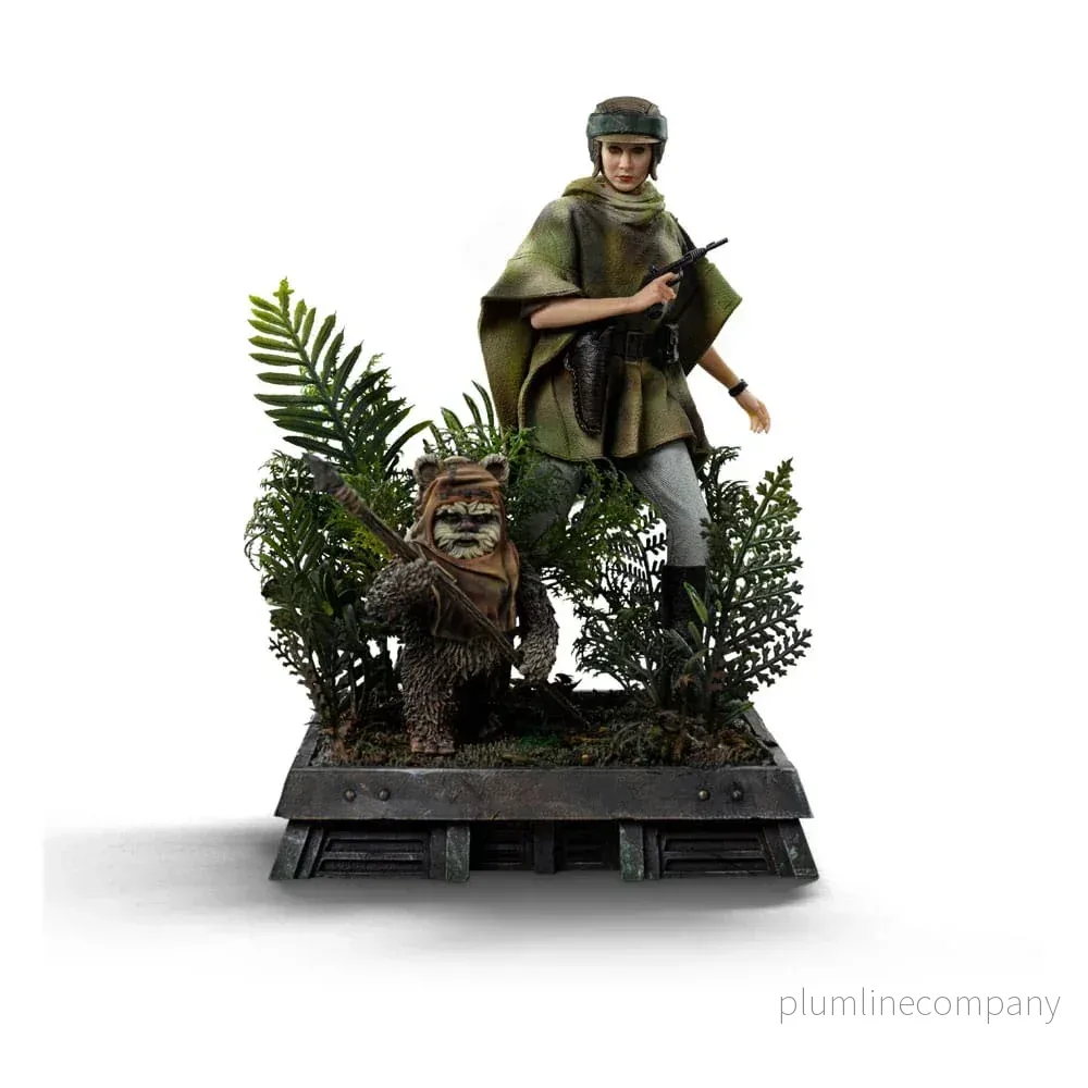 Star Wars Episode VI Art Scale Figur 1/10 Leia och Wicket 21 cm - Bild 3
