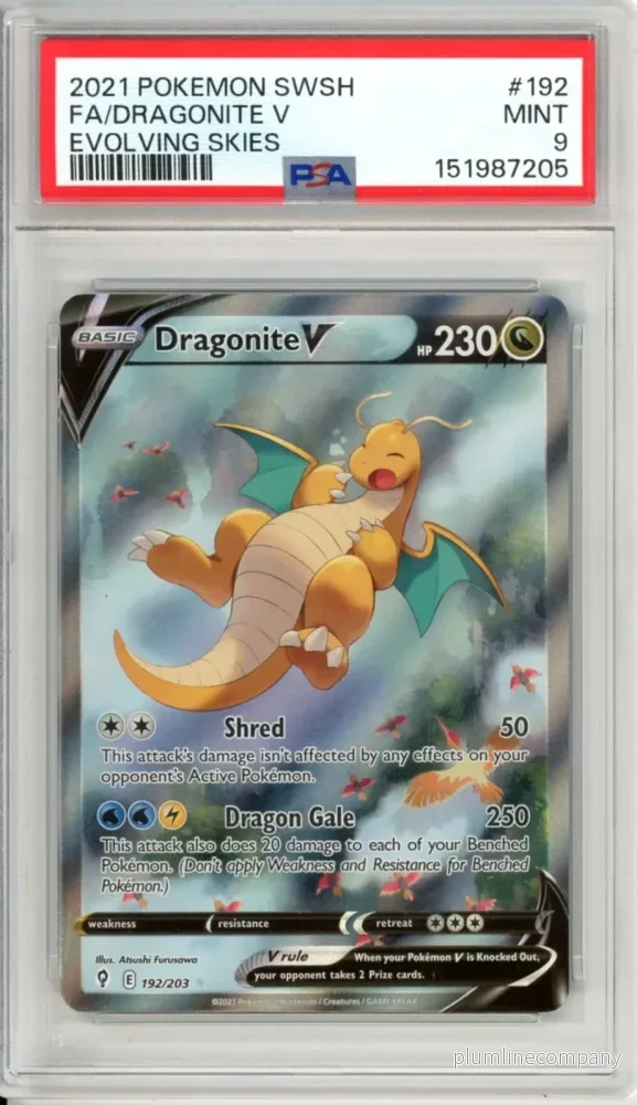 PSA 9 Dragonite V 192/203 – Evolving Skies