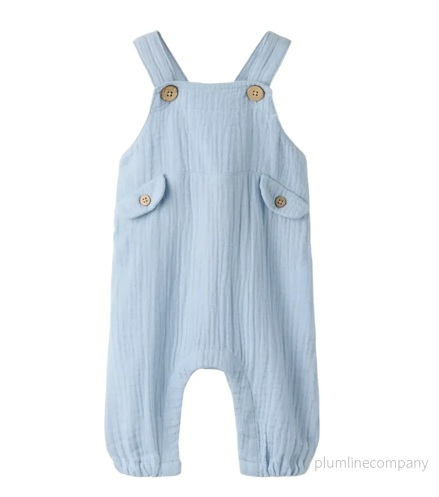 Hängselbyxa baby – NBMFULINA LOOSE OVERALL LIL – Zen Blue Hängselbyxa baby – NBMFULINA LOOSE OVERALL LIL – Zen Blue