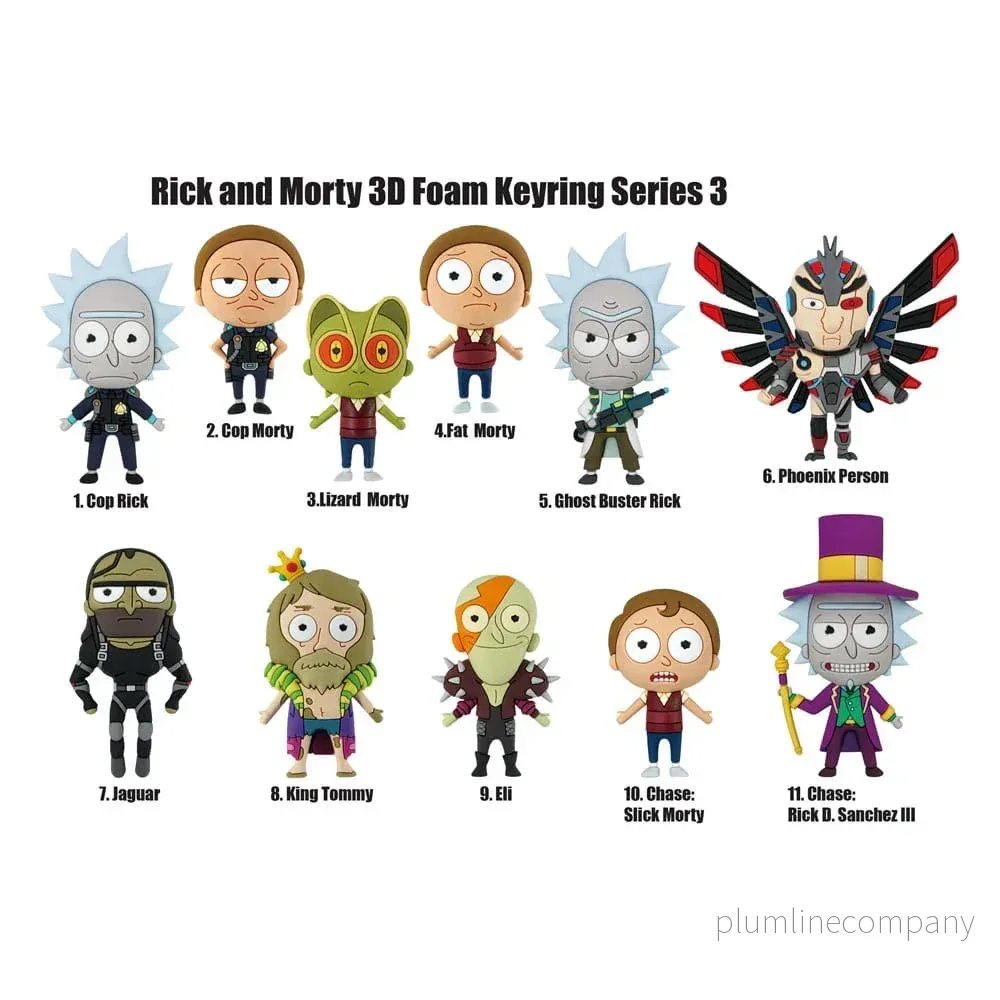 Rick and Morty PVC Bag Clips Series 3 Display (24) Rick and Morty PVC Bag Clips Series 3 Display (24)