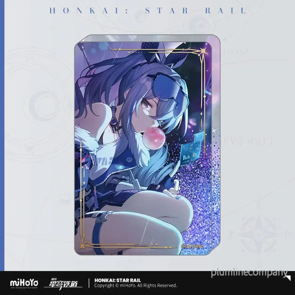 Honkai: Star Rail Light Cone Acryl Ornament med Glitter: Incessant Rain 9 cm