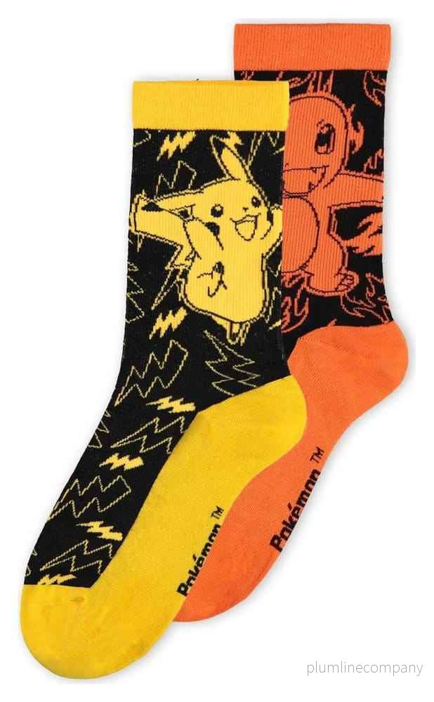 Pokémon-strumpor 2-pack, Crew-stil, storlek 39-42