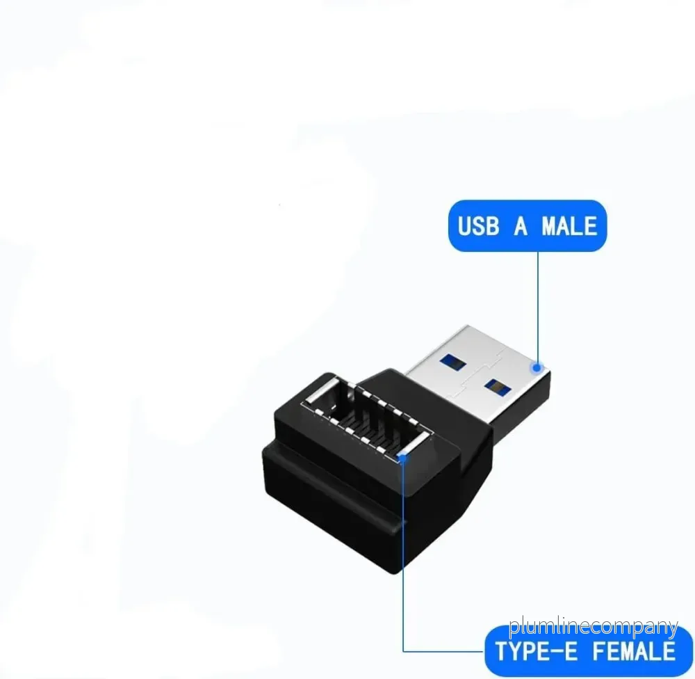 NÖRDIC Type E to USB A 90 graders vinklad adapter NÖRDIC Type E to USB A 90 graders vinklad adapter
