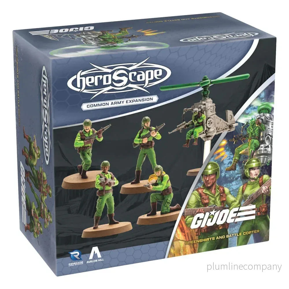 G.I.Joe Heroscape Arméexpansion: Greenshirts & Battle Copter (Vanlig) *Engelsk Version* - Bild 2