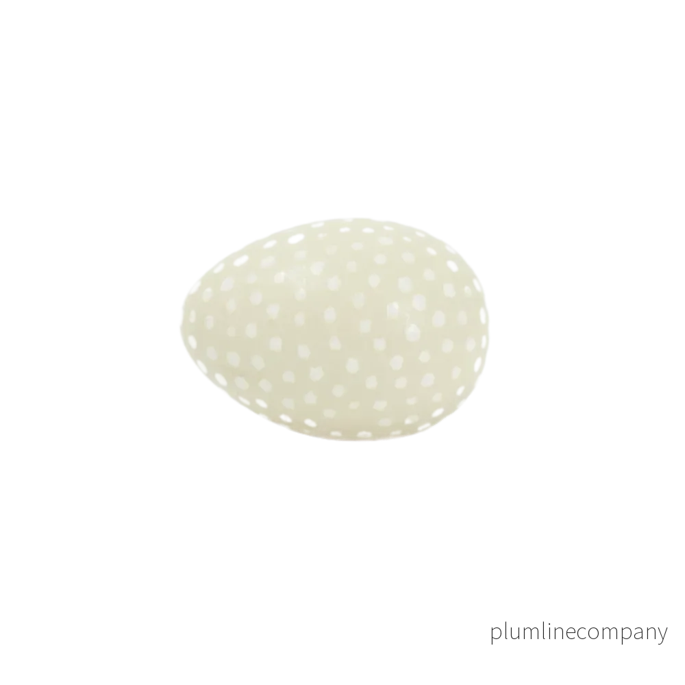 Ägg mini mini Prick havre / vit Ägg mini mini Prick havre / vit