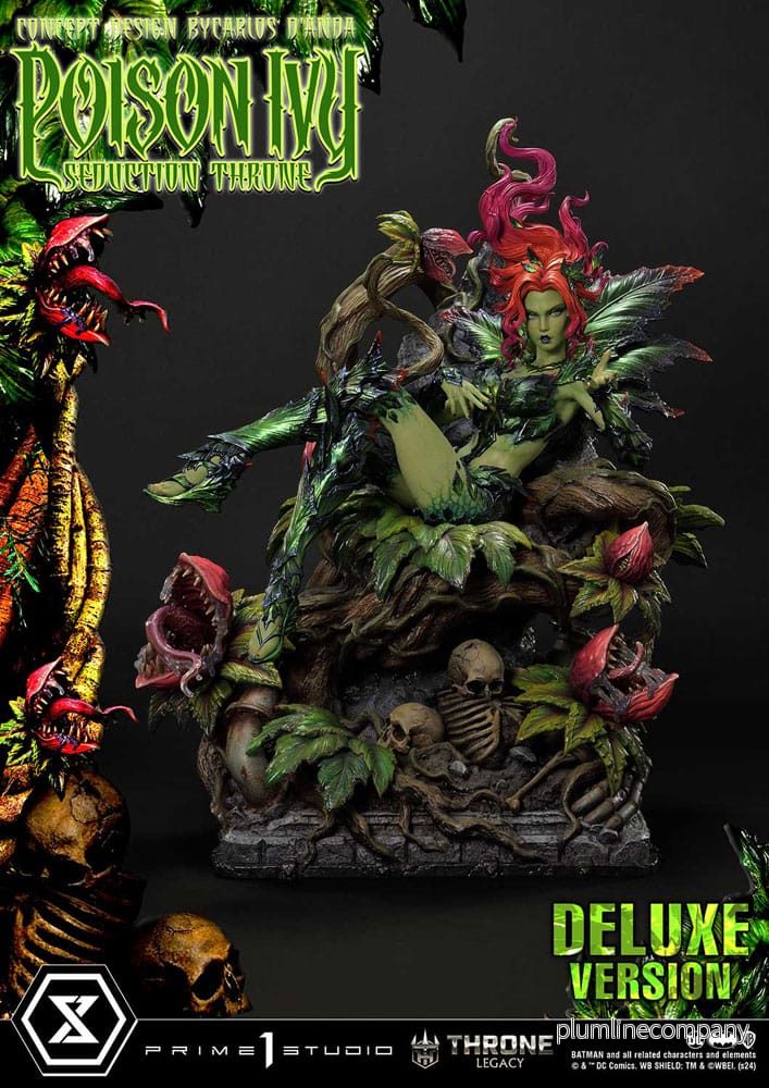 DC Comics Throne Legacy Collection Staty 1/4 Batman Poison Ivy Seduction Throne Deluxe Bonus Version 55 cm