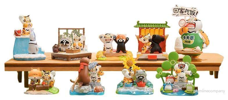 Alexander Den Feta Tigern Blind Box Minifigurer Liten Tiger och hans följeslagare Display (8) Alexander Den Feta Tigern Blind Box Minifigurer Liten Tiger och hans följeslagare Display (8)