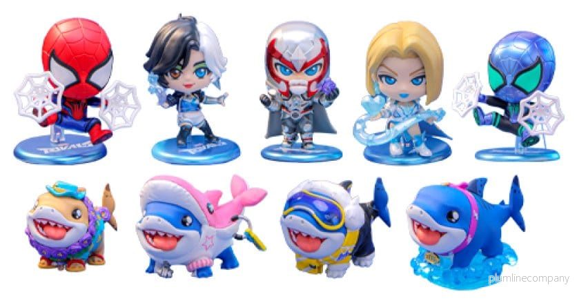 Marvel Rivals Cosbi Blind Box Mini Figurer Marvel Rivals Cosbi Samling 10 cm Display (8)