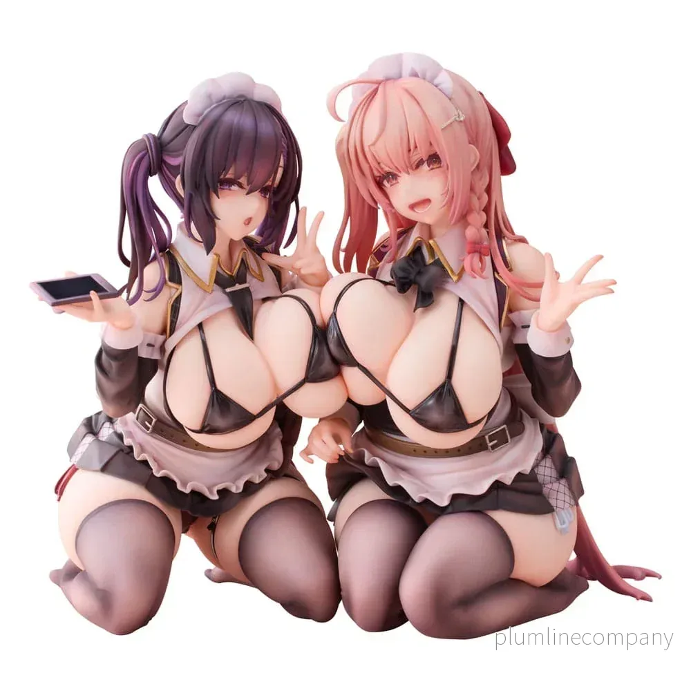 Original Character PVC Figurer 1/5 2-Set Koho Miya & Otsuhane Fuwari Illustration av Ninoude 18 cm Original Character PVC Figurer 1/5 2-Set Koho Miya & Otsuhane Fuwari Illustration av Ninoude 18 cm