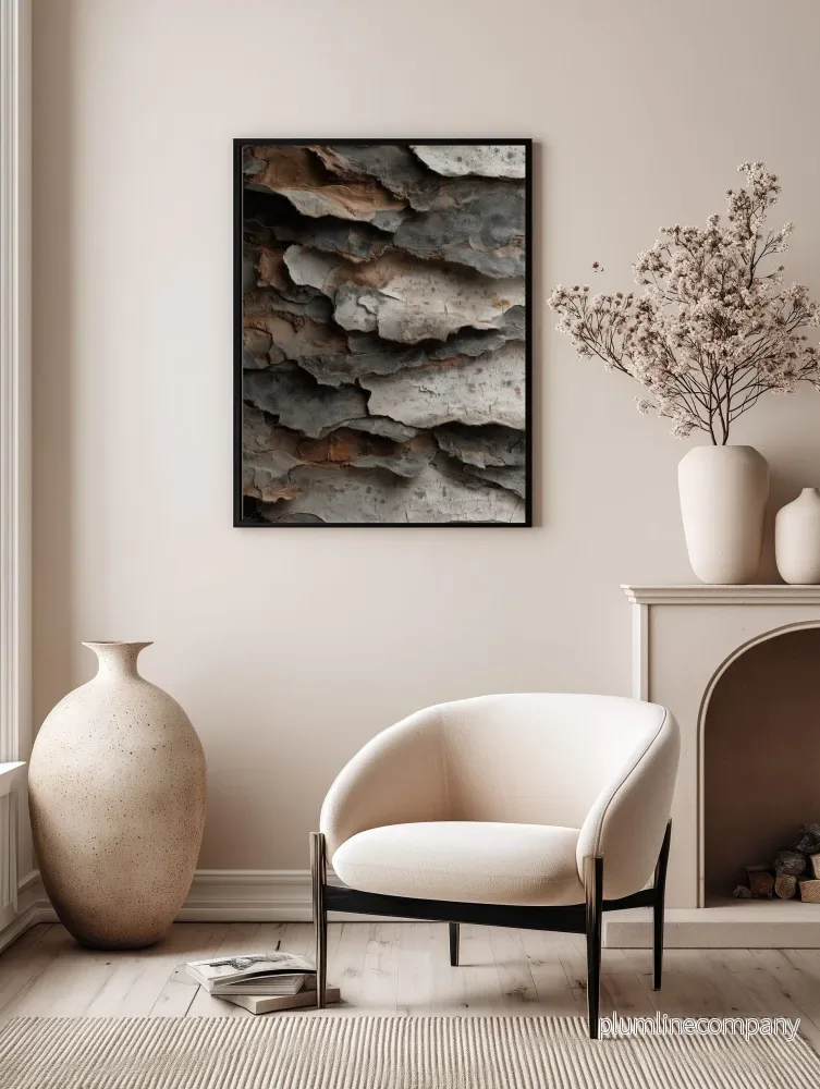 Layered Rustic Bark Poster - Bild 3