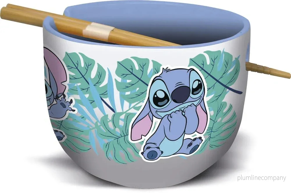 Lilo & Stitch Ramen Skål med Ätpinnar Stitch Aloha - Bild 3