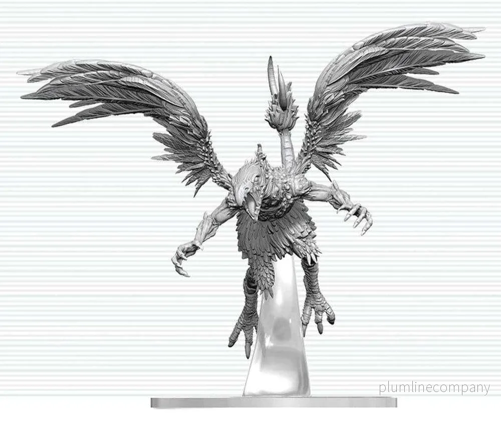Dungeons & Dragons Nolzur’s Marvelous Miniatures Omålad figur Vrock 17 cm Dungeons & Dragons Nolzur’s Marvelous Miniatures Omålad figur Vrock 17 cm
