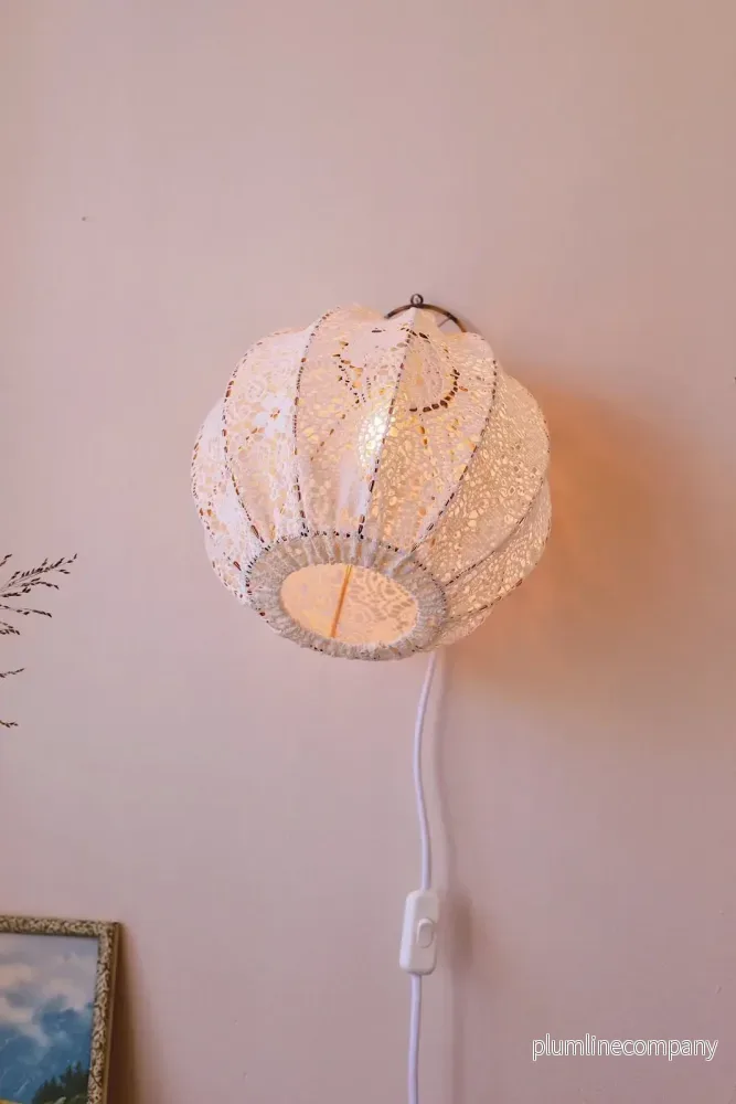 Vägg lampskärm Myrull Spets & koppar