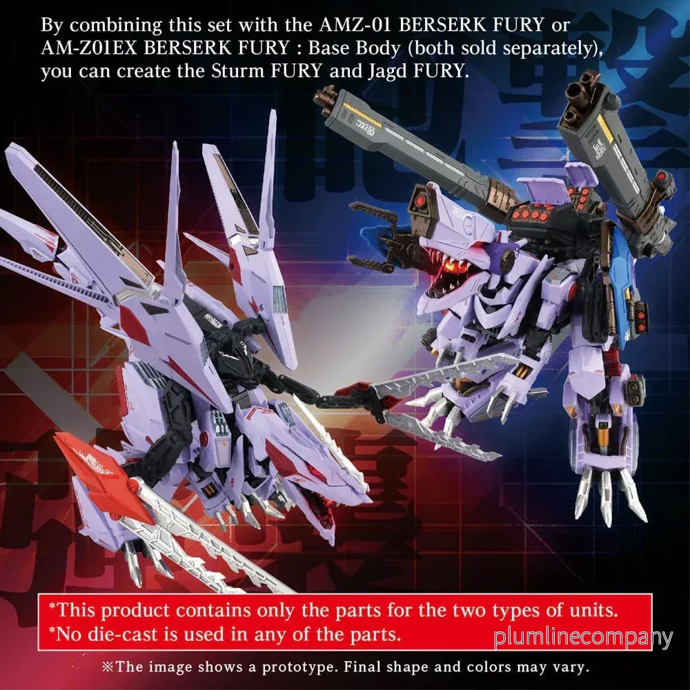 Zoids Modellkit Tillbehörsset AM-Z01CP Berserk Fury Sturm & Jagd Enhet - Bild 3