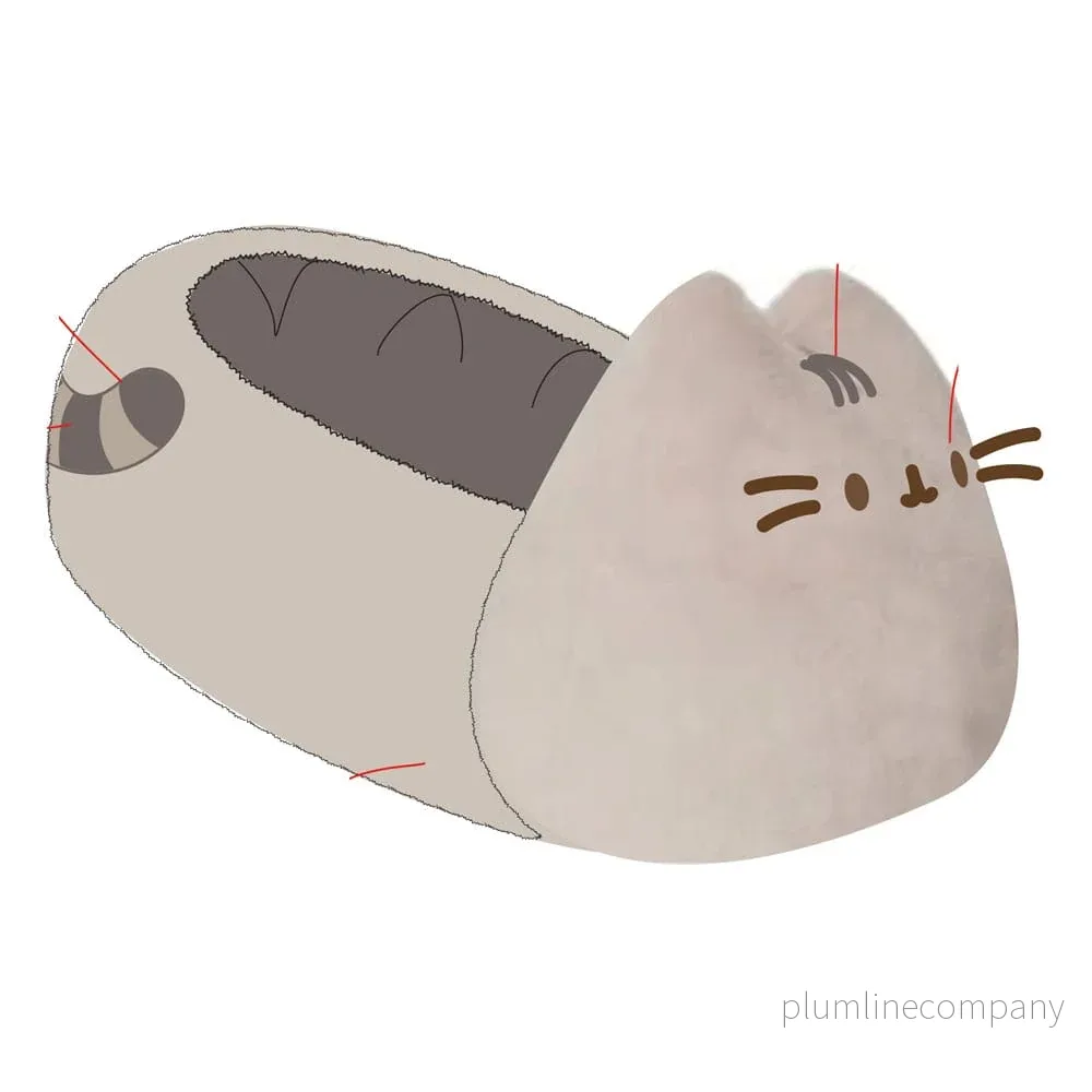 Pusheen Tofflor Storlek S-M Pusheen Tofflor Storlek S-M