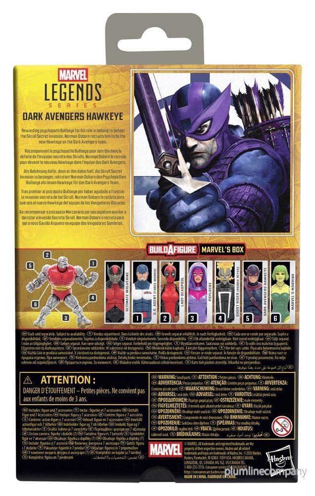 Marvel Legends Actionfigur Mörka Avengers Hawkeye (BAF: Marvel's Box) 15 cm - Bild 3