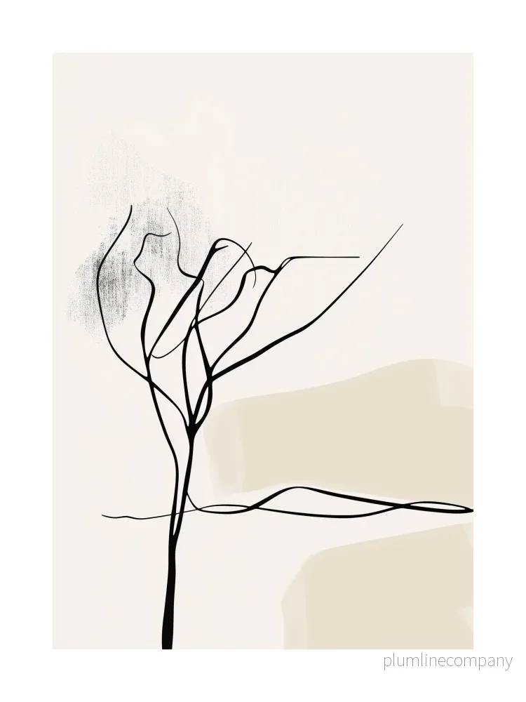 Abstract Tree Silhouette Poster Abstract Tree Silhouette Poster